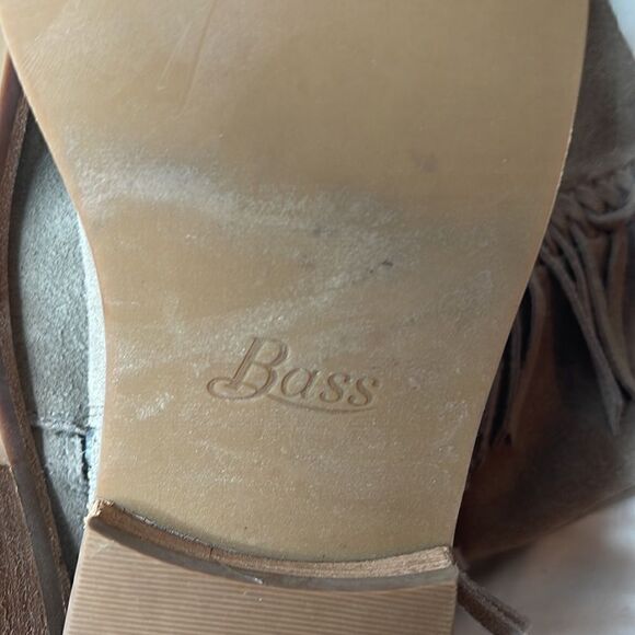 G.H. Bass Grey Stone Whipstitch Fringe Mid Calf Western Molly Boots. Size 6.5. - Picture 9 of 12